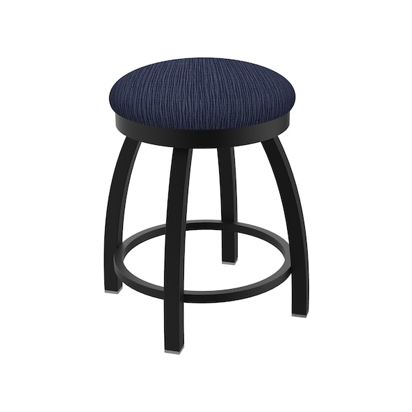 Holland Bar Stool Co 18" Swivel Vanity Stool, Black Wrinkle, Graph Anchor Seat 80218BW014 - main